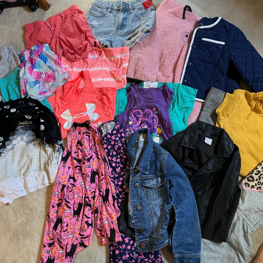 Girls clothes bundle size 7/8 and jackets
